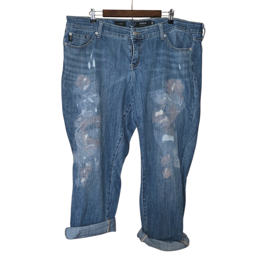 Torrid Factory Distressed Boyfriend Jeans 22